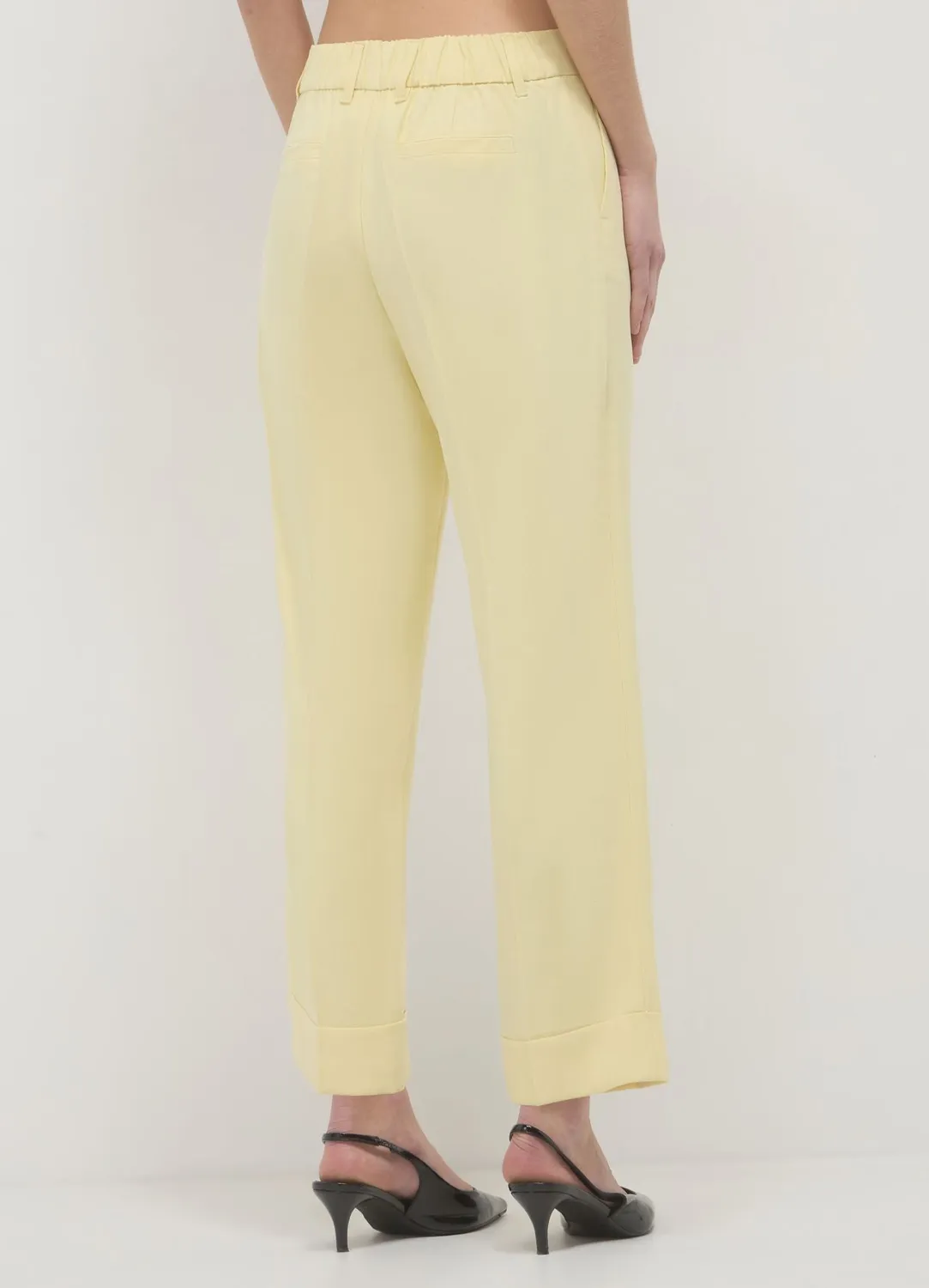 Calliope Pantalon classique femme revers regular