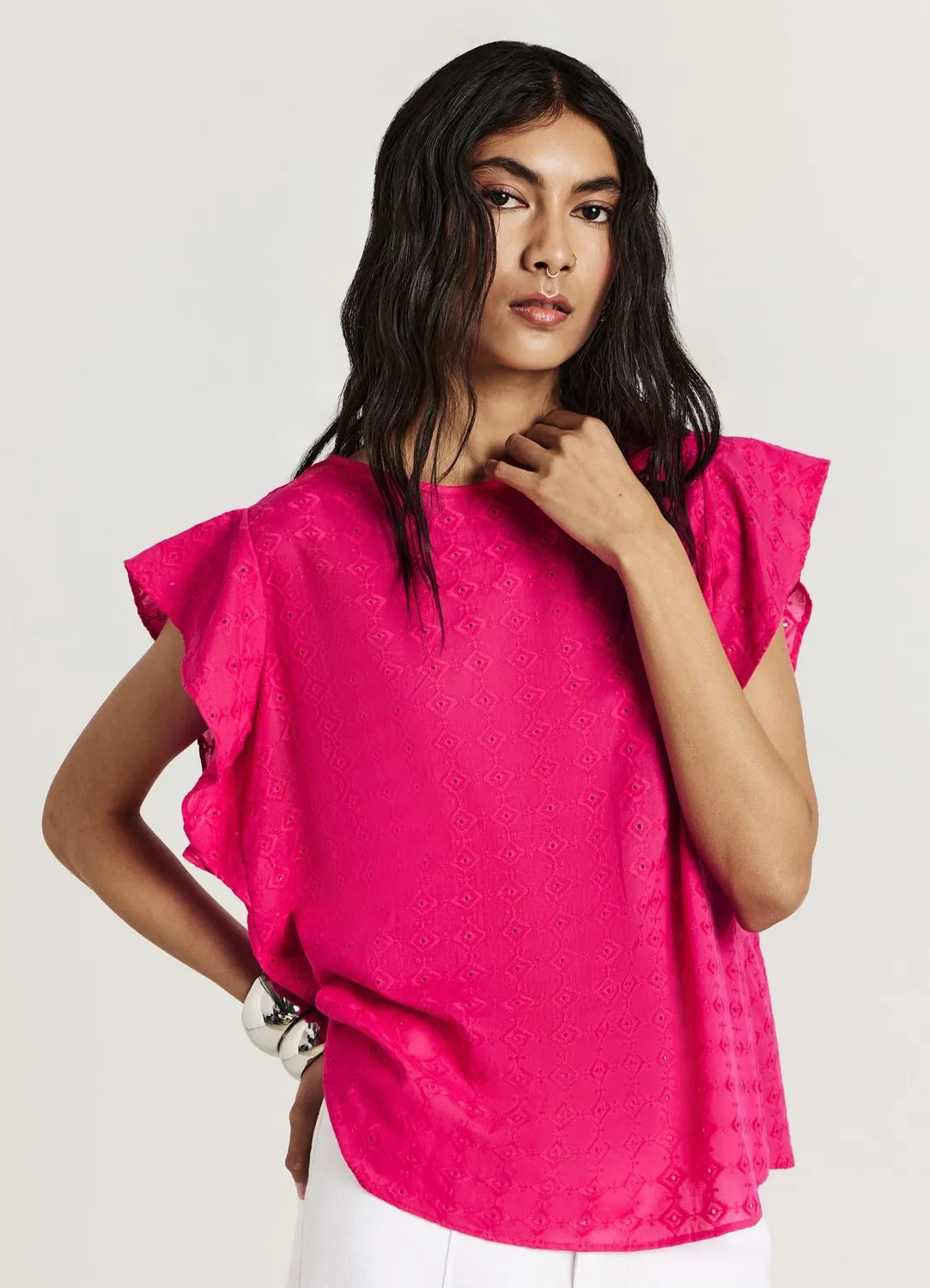 Calliope sangallo blouse femme taille M volants