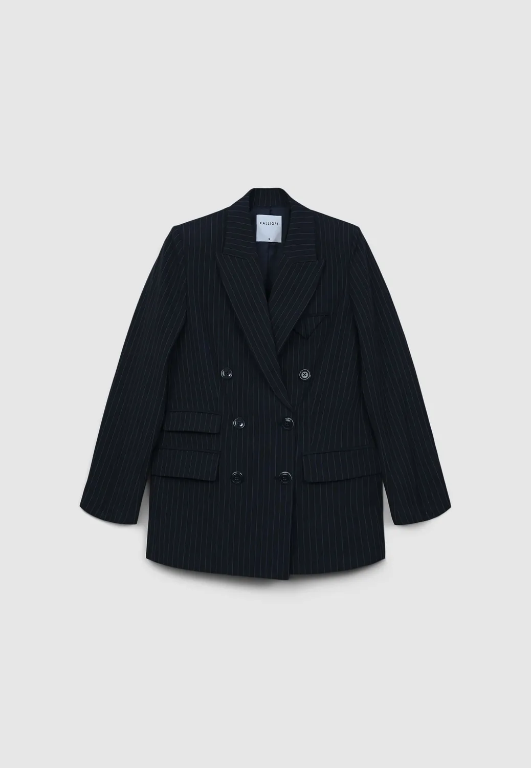 Calliope veste blazer double boutonnage rayée femme