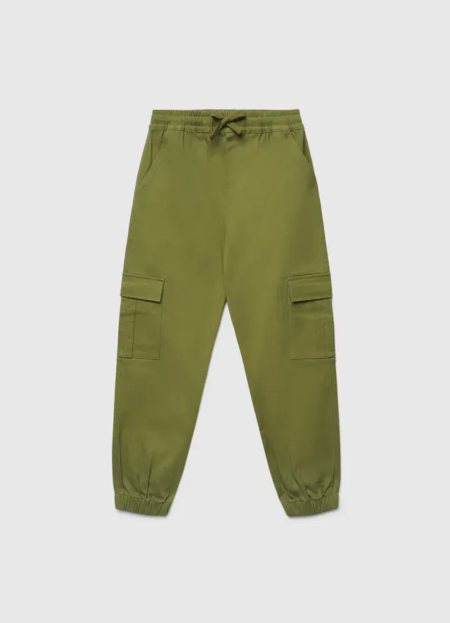 Calliope pantalon cargo garçon jogger à cordon