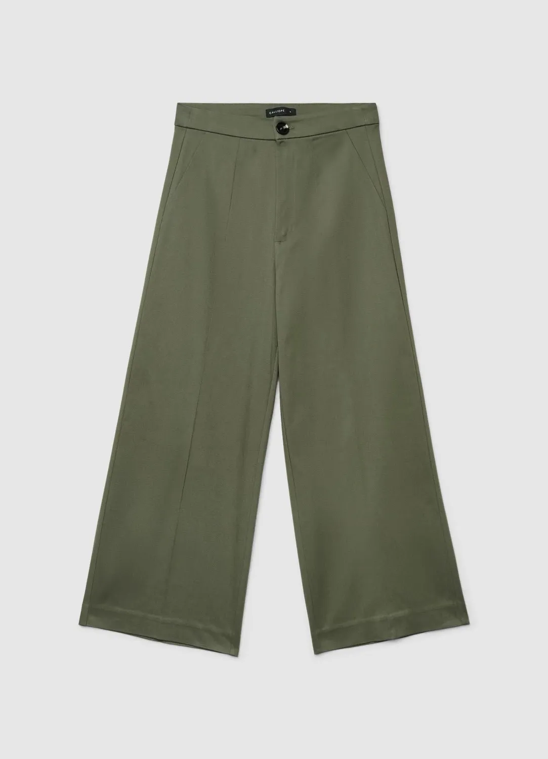 Calliope pantalon culotte tailleur femme large uni