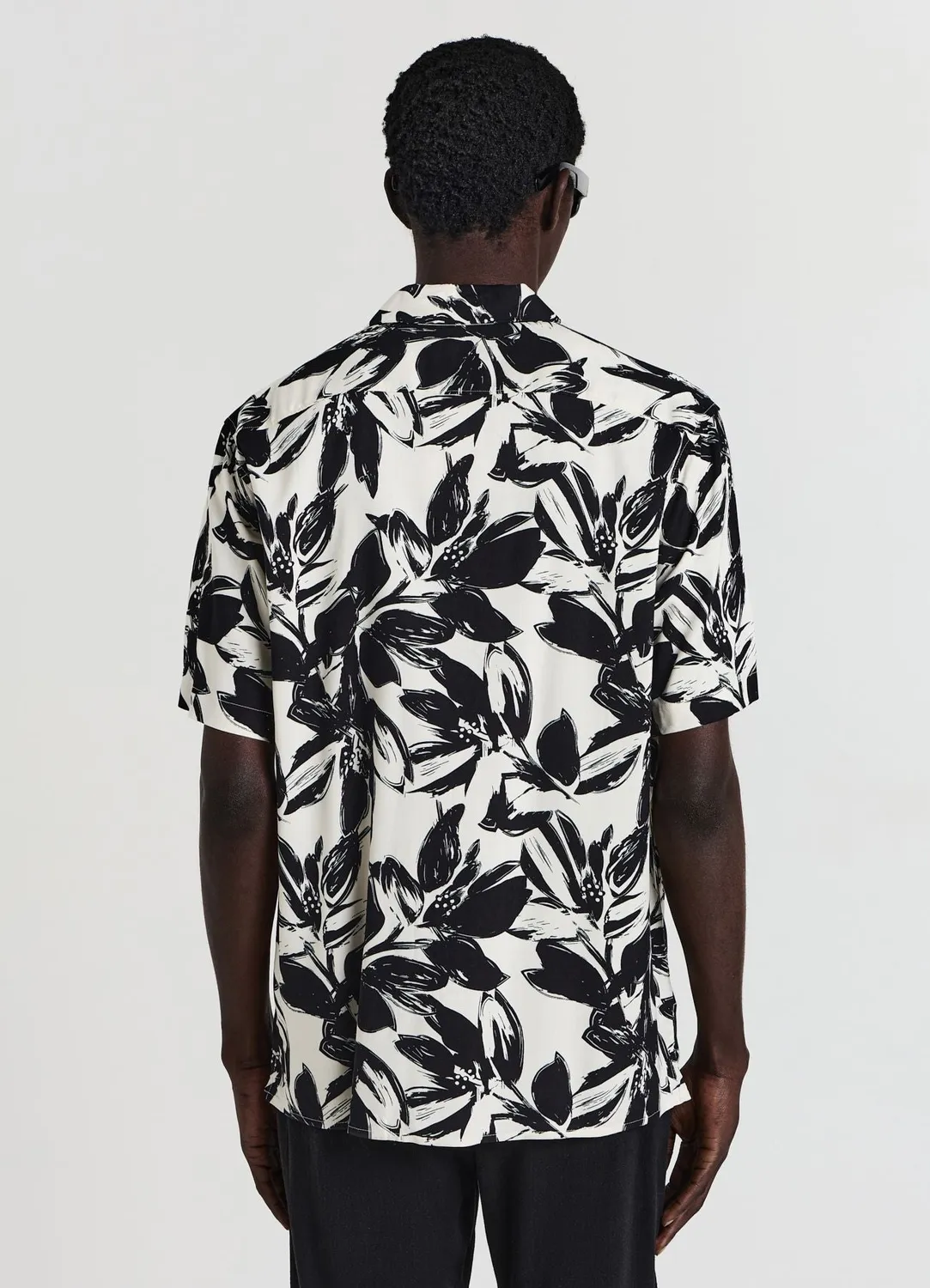 Calliope chemise bowling fleurs homme manches courtes