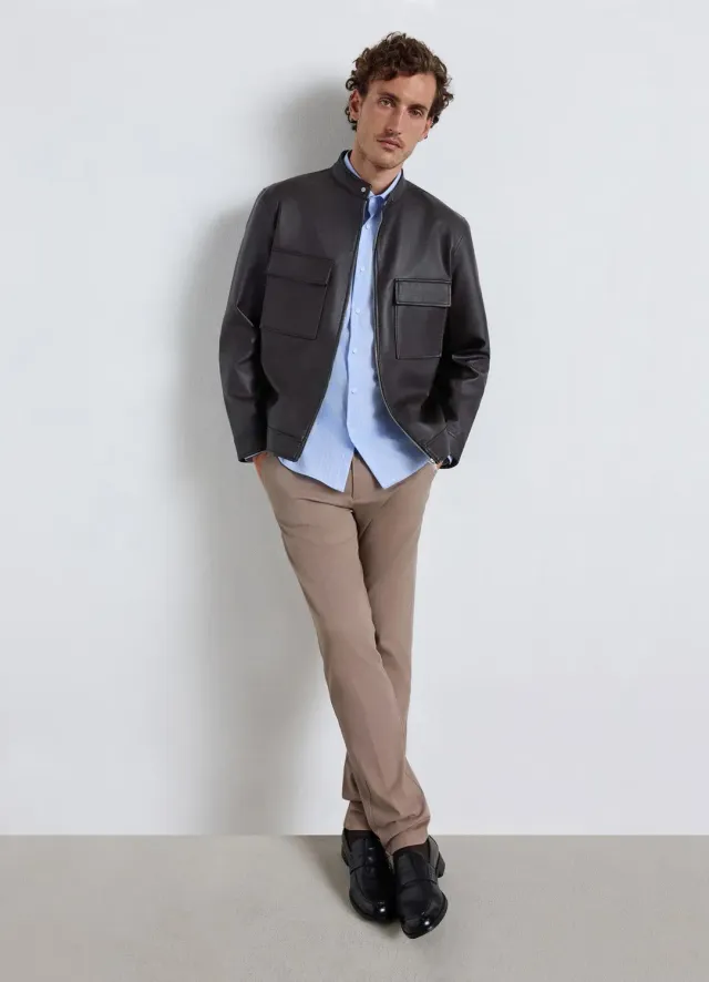 Calliope pantalon chino slim homme uni