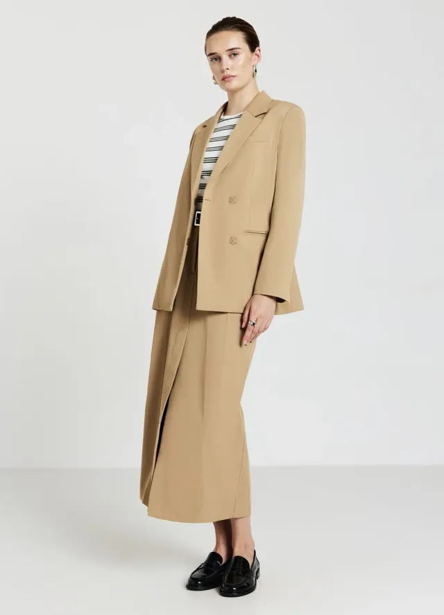 Calliope veste double-boutonnage femme boutons cachés