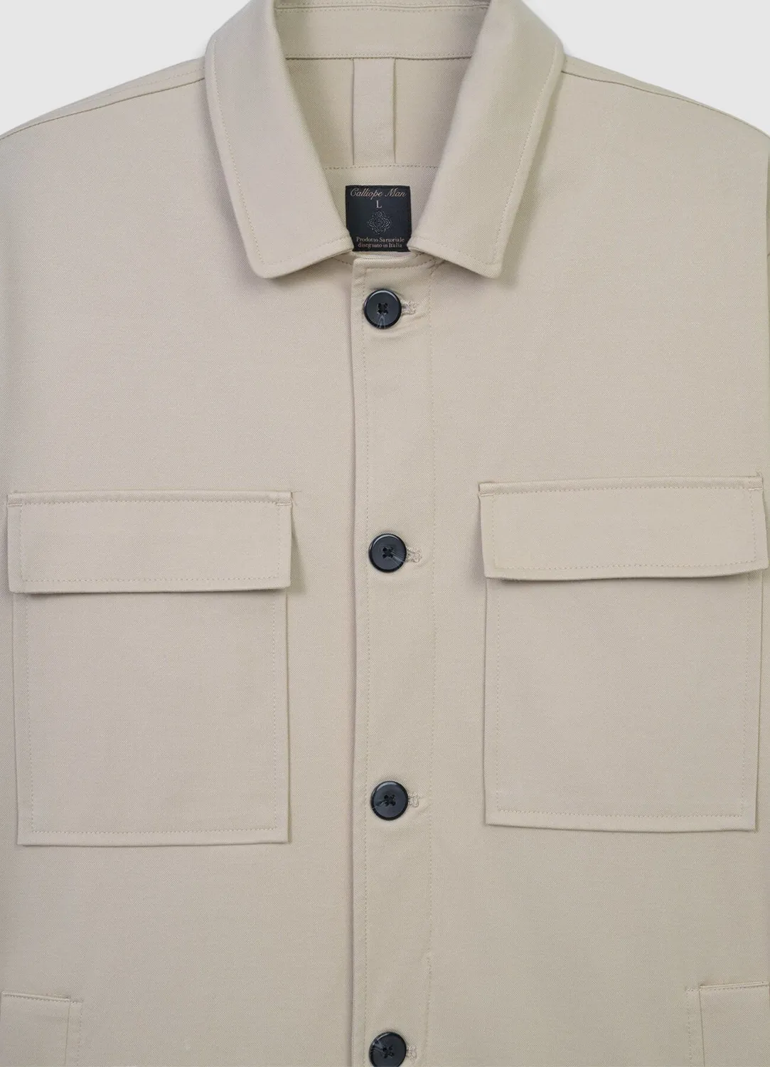Calliope surchemise poches homme boutonnée manches longues