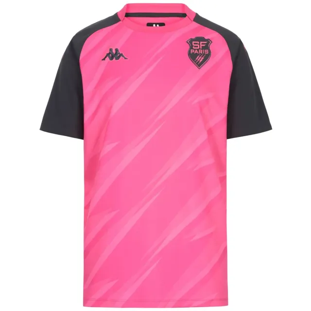Kappa Telese Stade Français maillot enfant rose