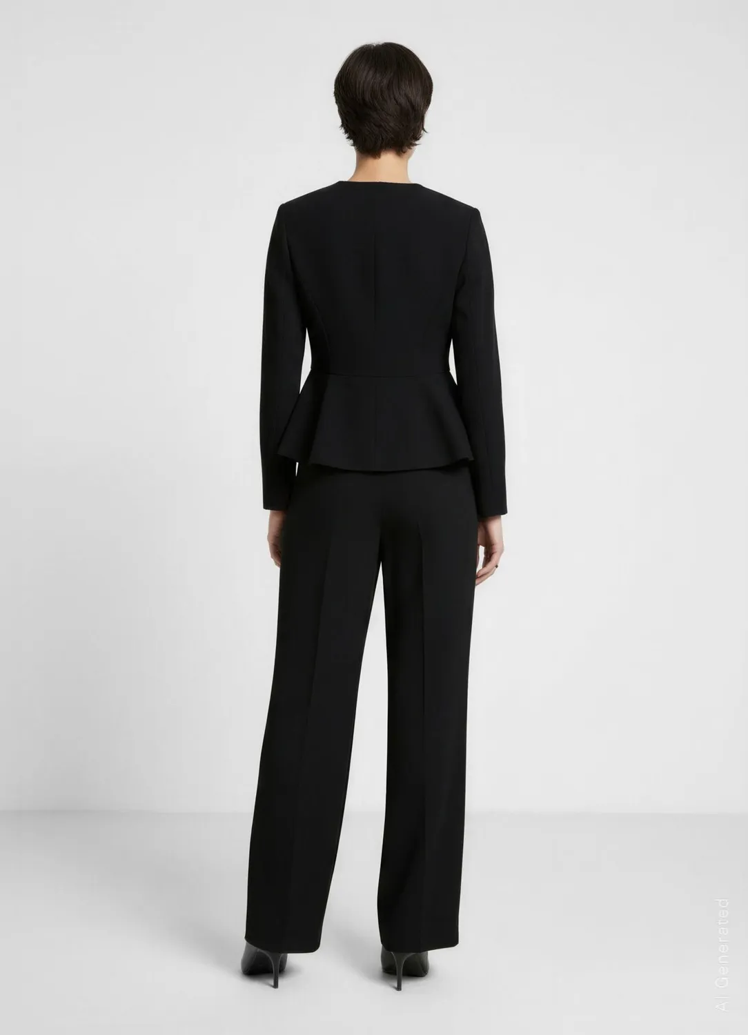 Calliope veste péplum boutons bijou femme