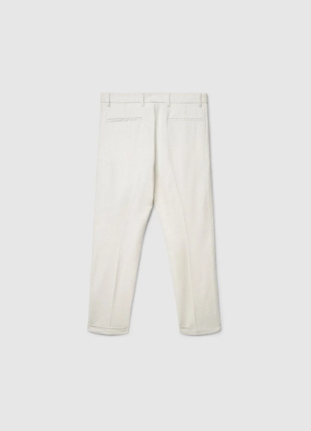 Calliope pantalon straight homme micro motif à pli