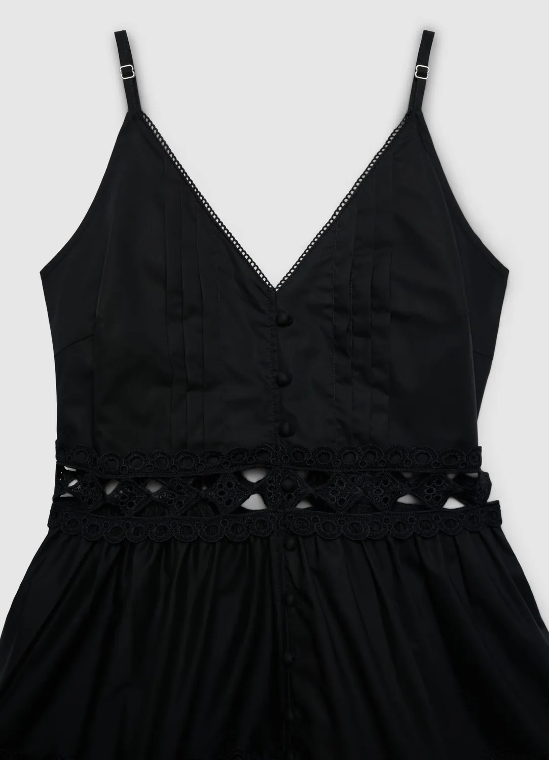 Calliope Robe longue femme bretelles ajourée col V