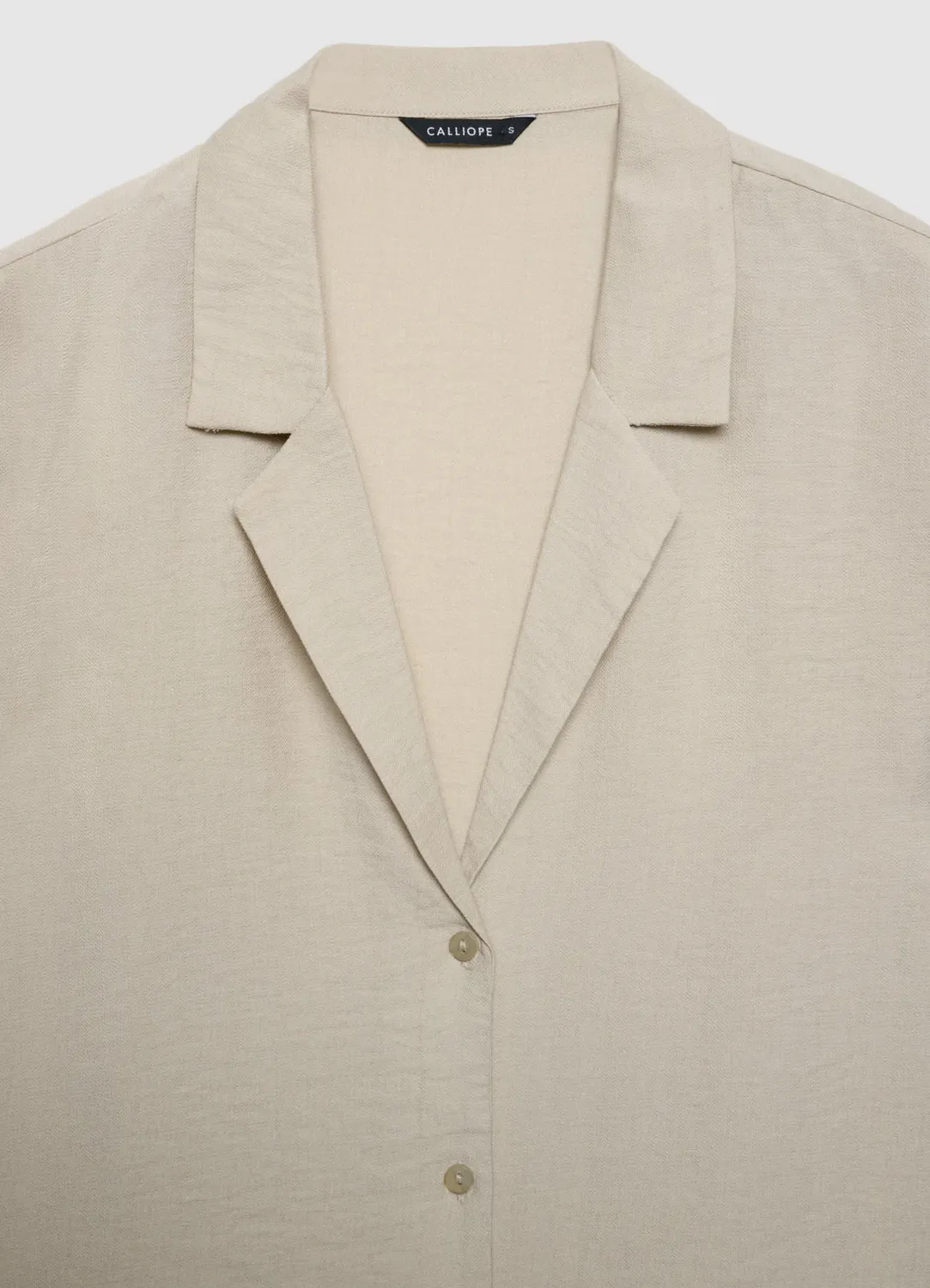 Calliope Chemise col revers chemise femme manches courtes