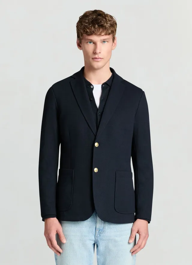 Calliope deux boutons veste homme unie regular