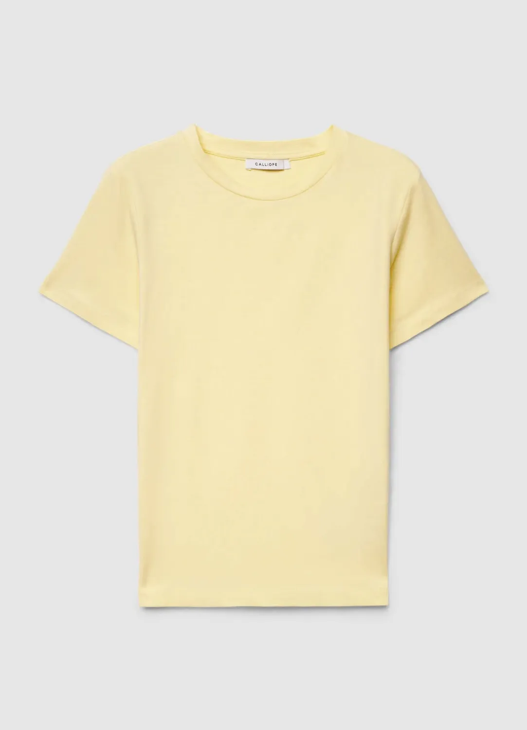 Calliope t-shirt femme uni col rond coton