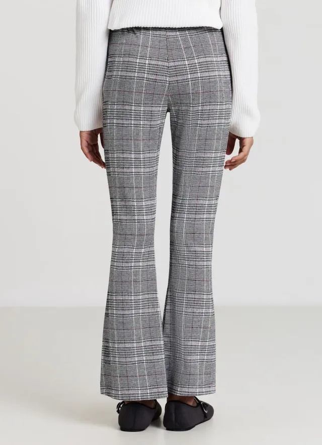 Calliope pantalon fille évasé à carreaux