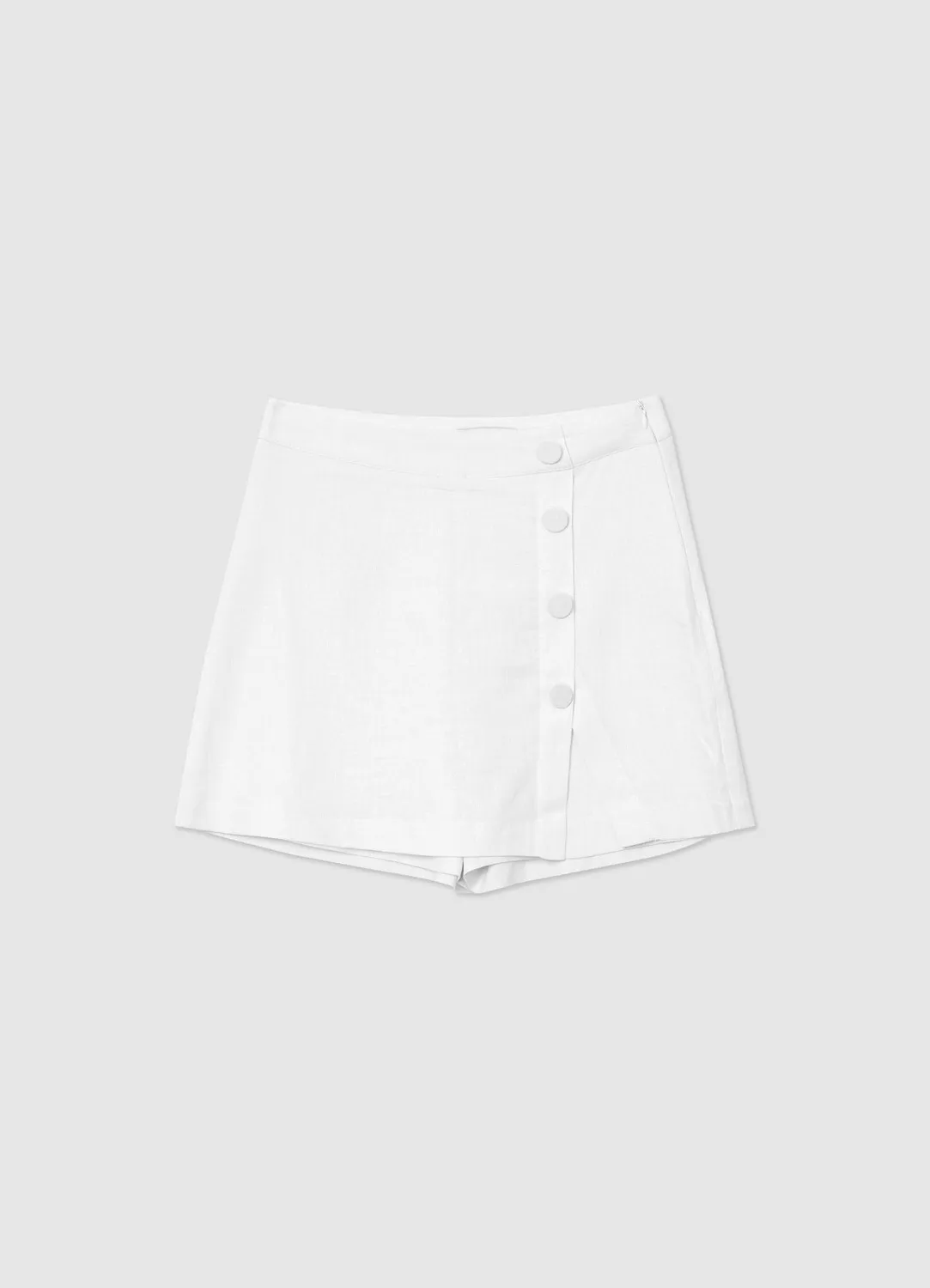 Calliope jupe-short femme unie fermeture latérale