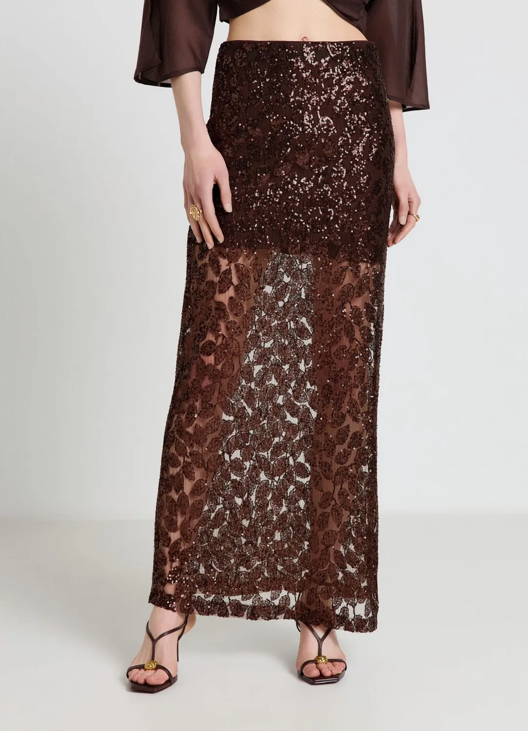 Calliope Jupe Tulle jupe midi femme paillettes