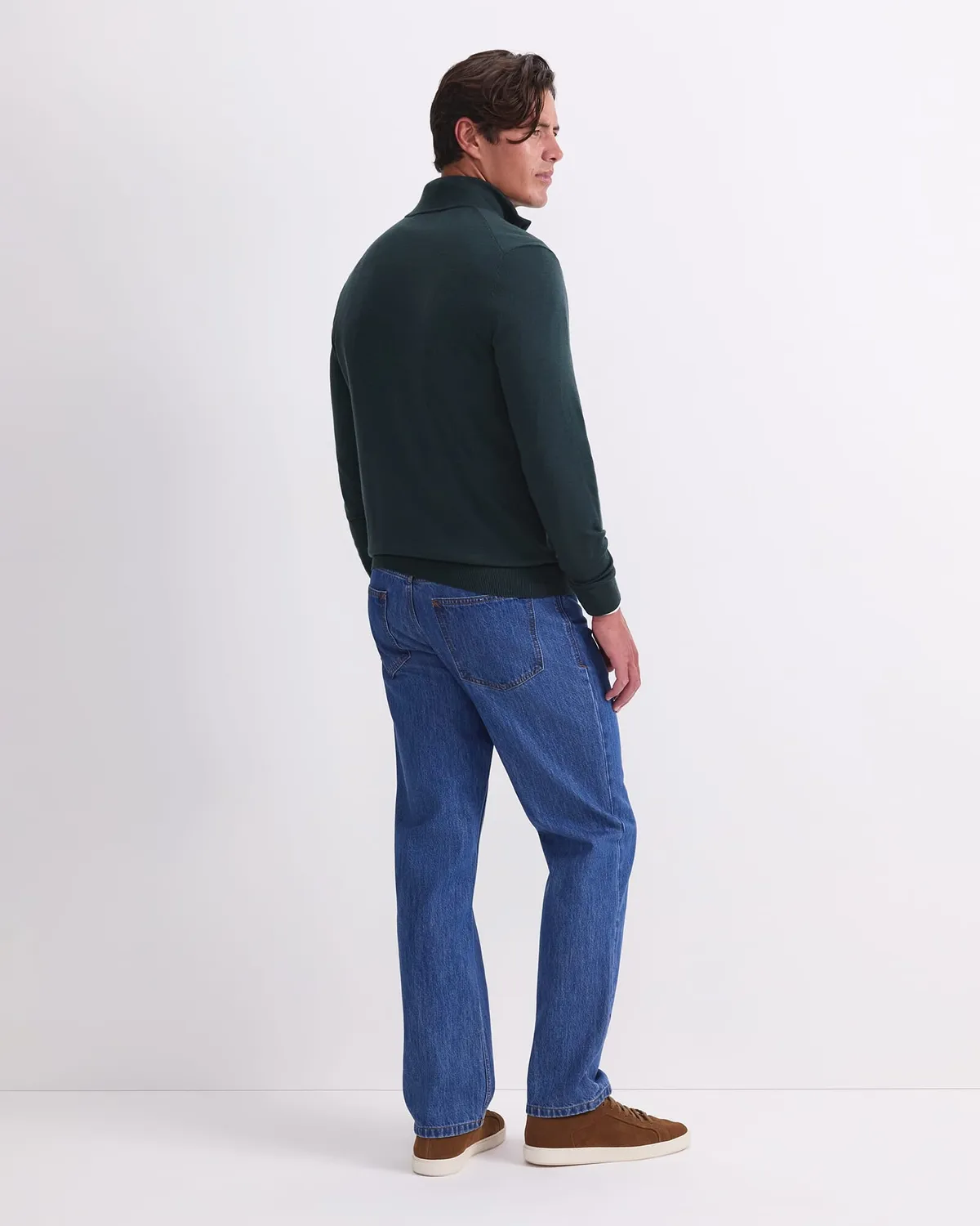 Sportscraft Merino pull col zippé laine homme