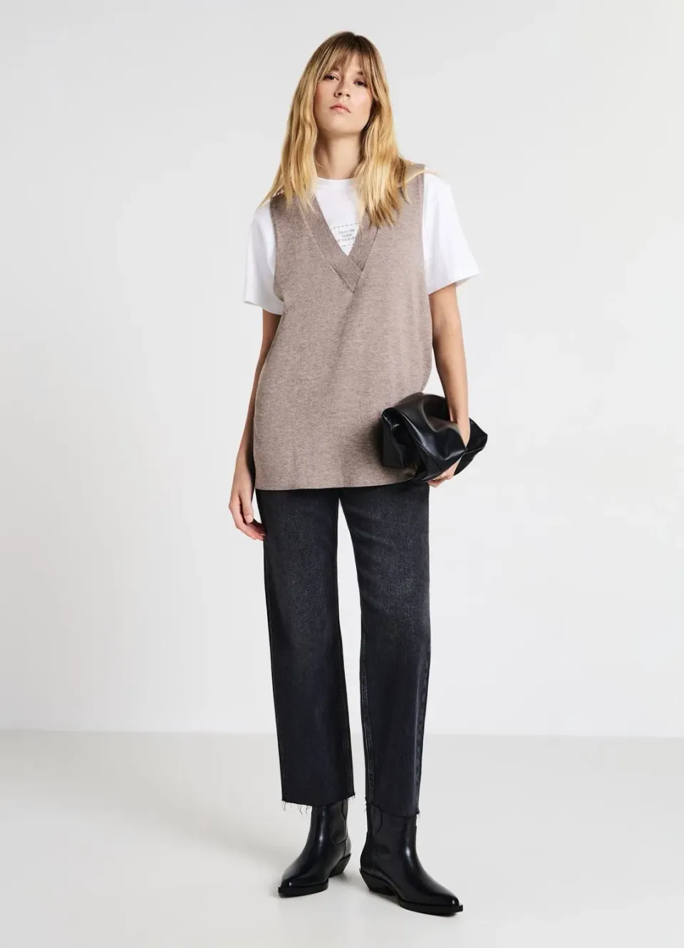 Calliope gilet femme col V sans manches casual
