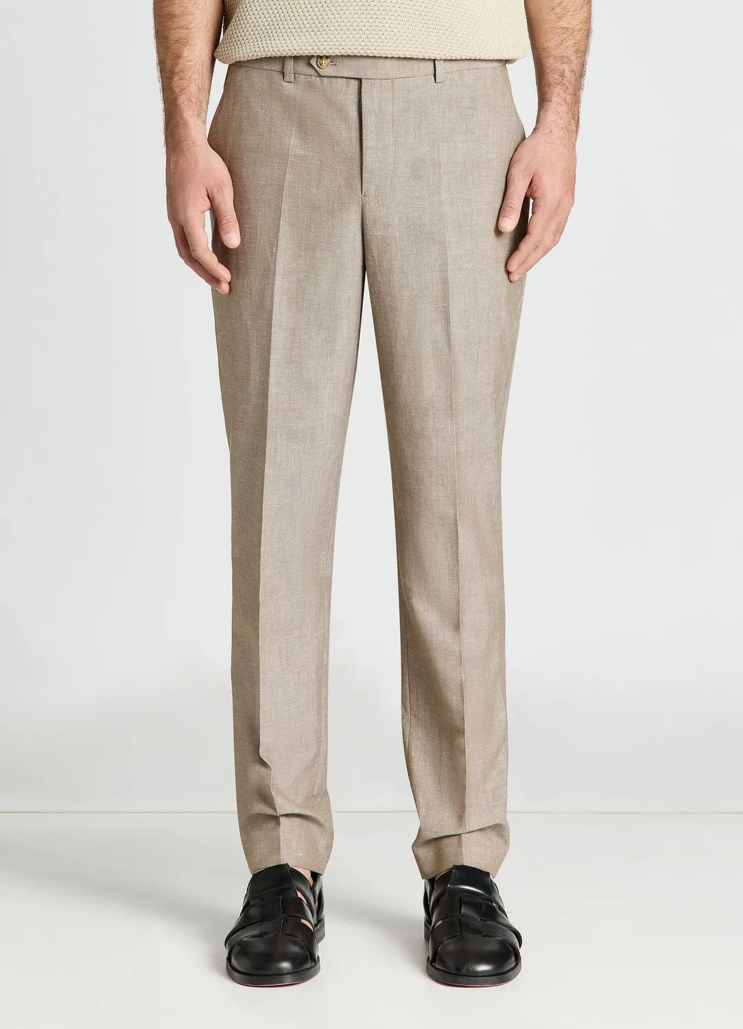 Calliope pantalon sartorial homme coupe droite uni