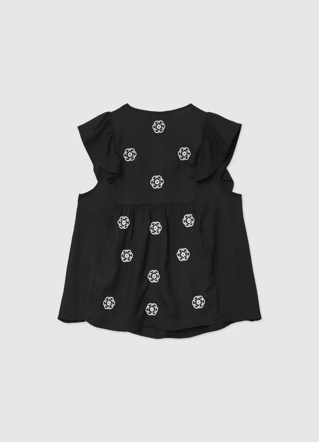 Calliope chemise brodée femme volants