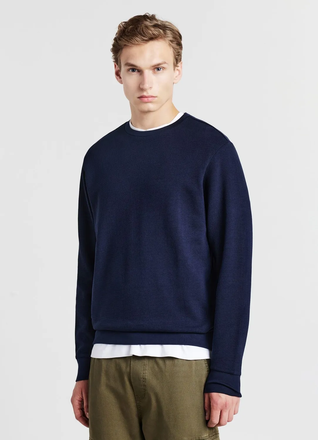 Calliope sweat col rond homme texturé