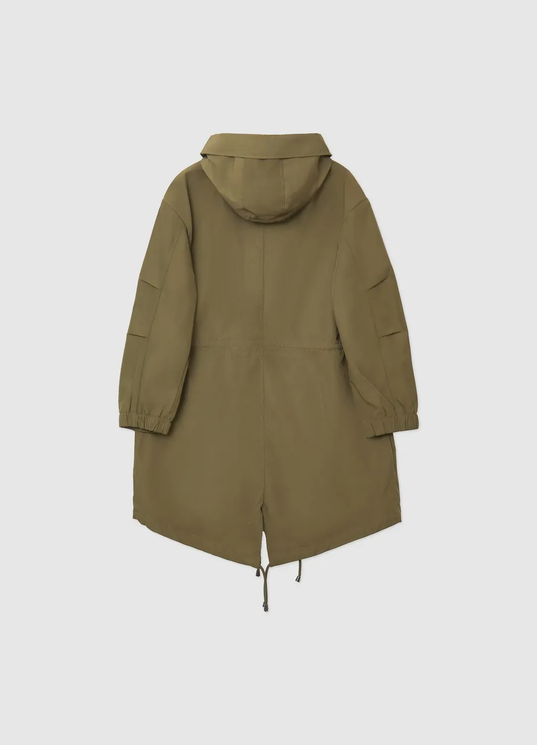 Calliope parka à capuche femme uni taille réglable