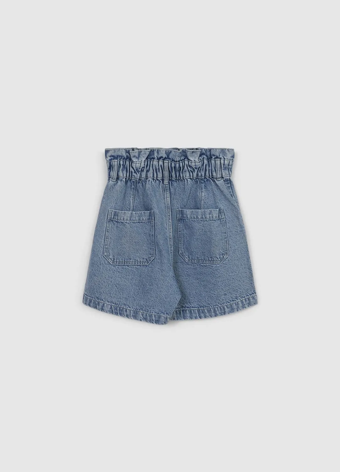 Calliope Short denim paperbag femme poches zip