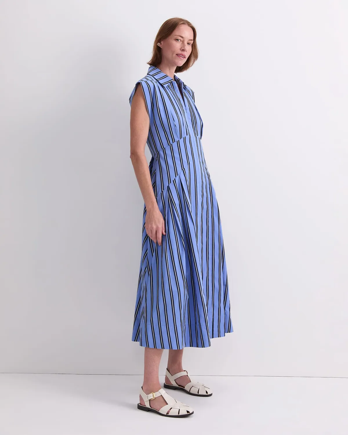 Sportscraft Jade Stripe robe rayée sans manches