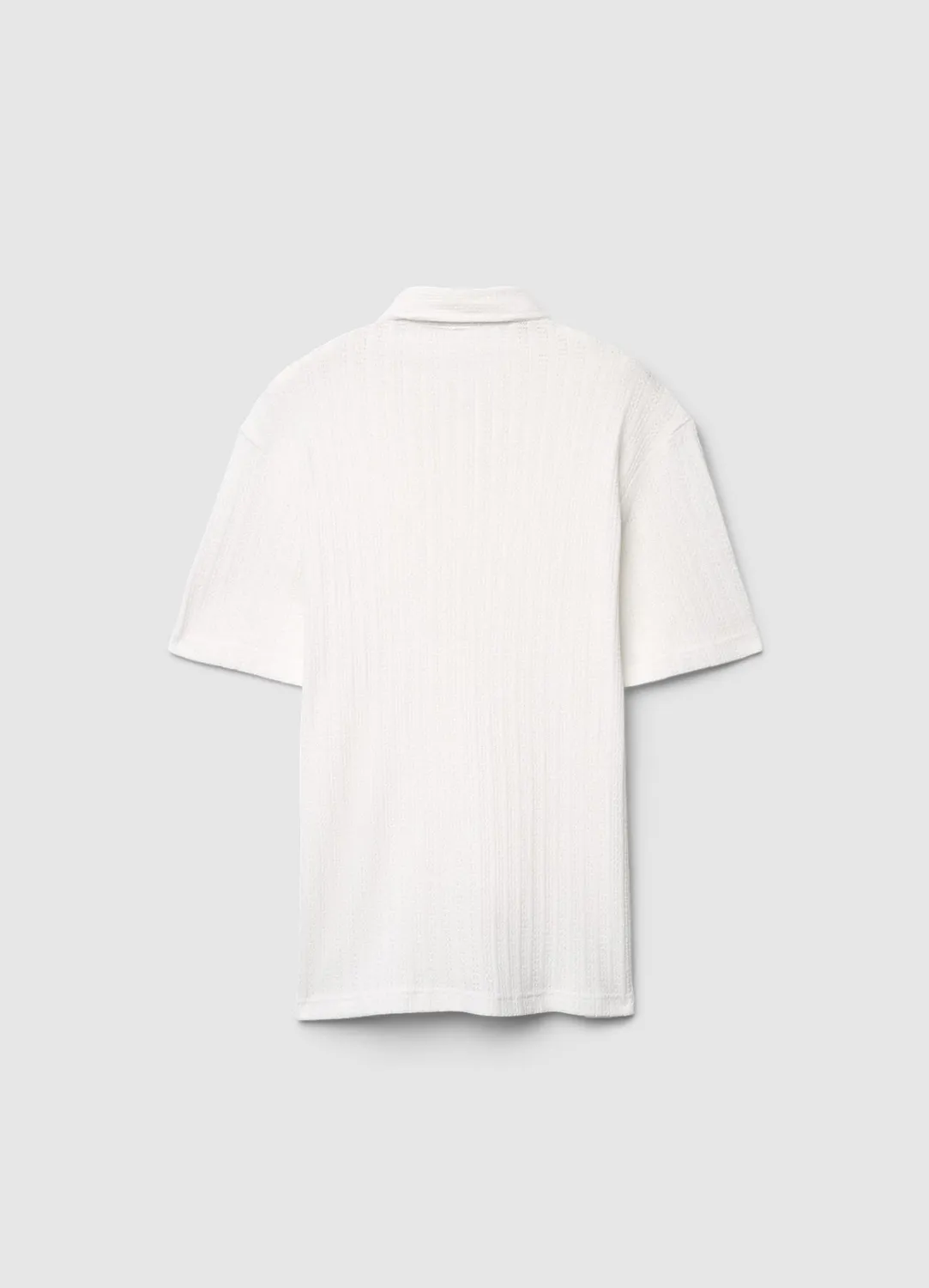 Calliope chemise crochet homme manches courtes col classique