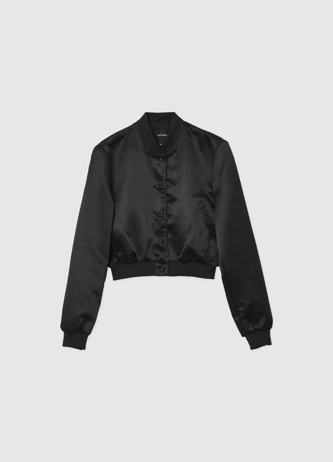Calliope bomber satin veste femme uni