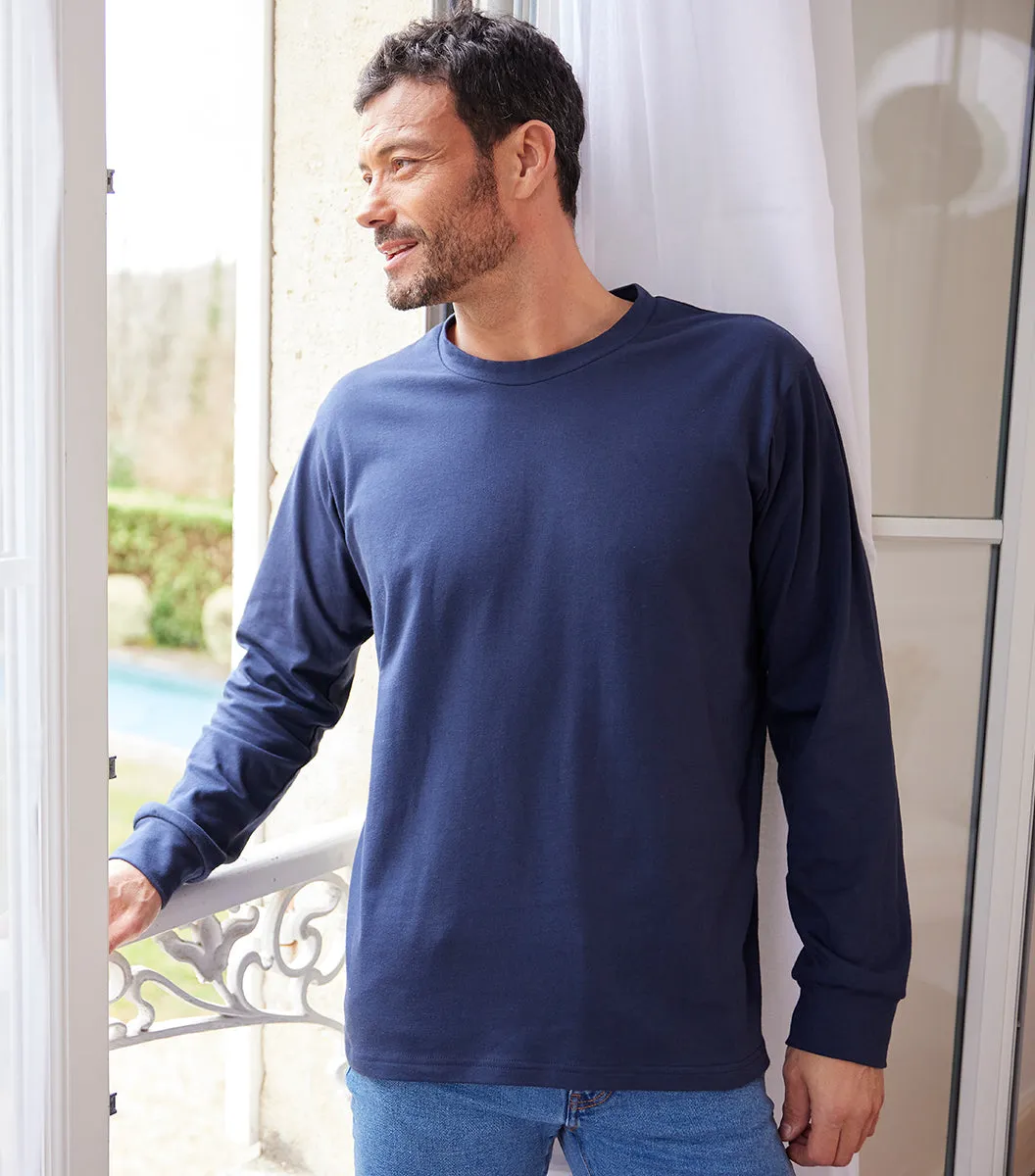 Cocorico Intemporel t-shirt manches longues homme marine