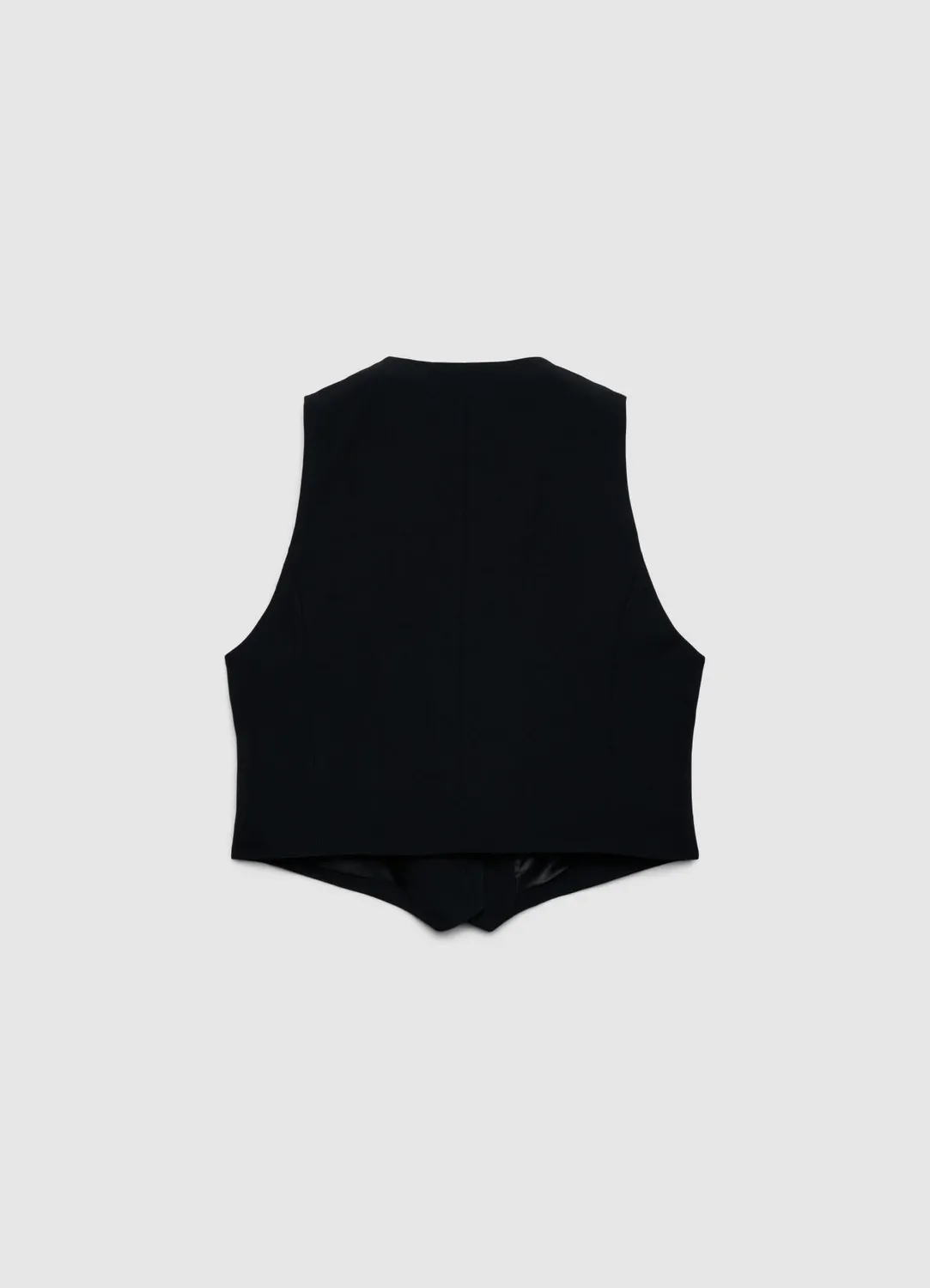 Calliope court 3 boutons gilet femme col V cintré