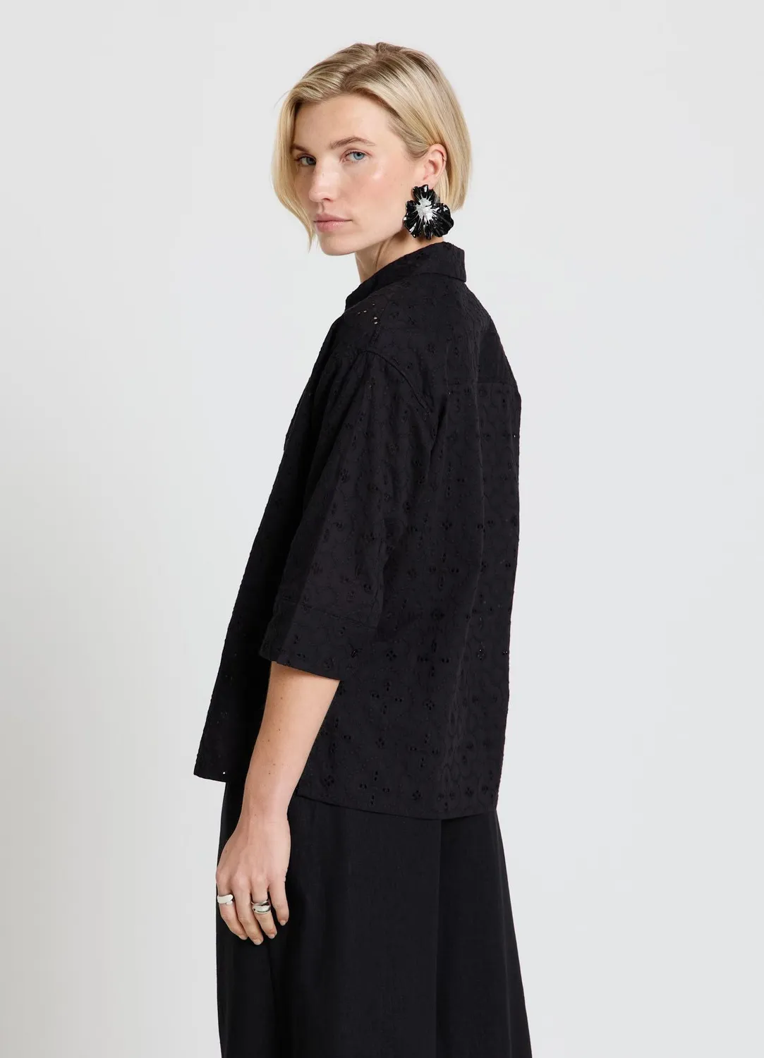 Calliope sangallo chemise oversize manches courtes femme