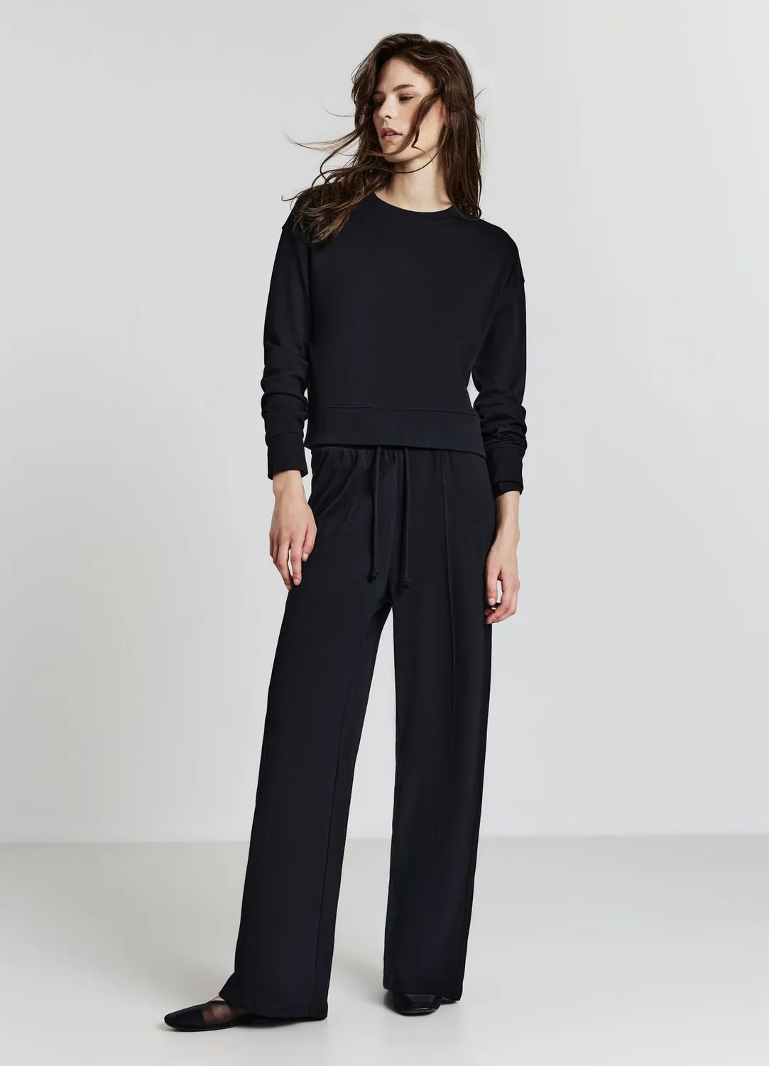 Calliope Basic sweat col rond femme uni