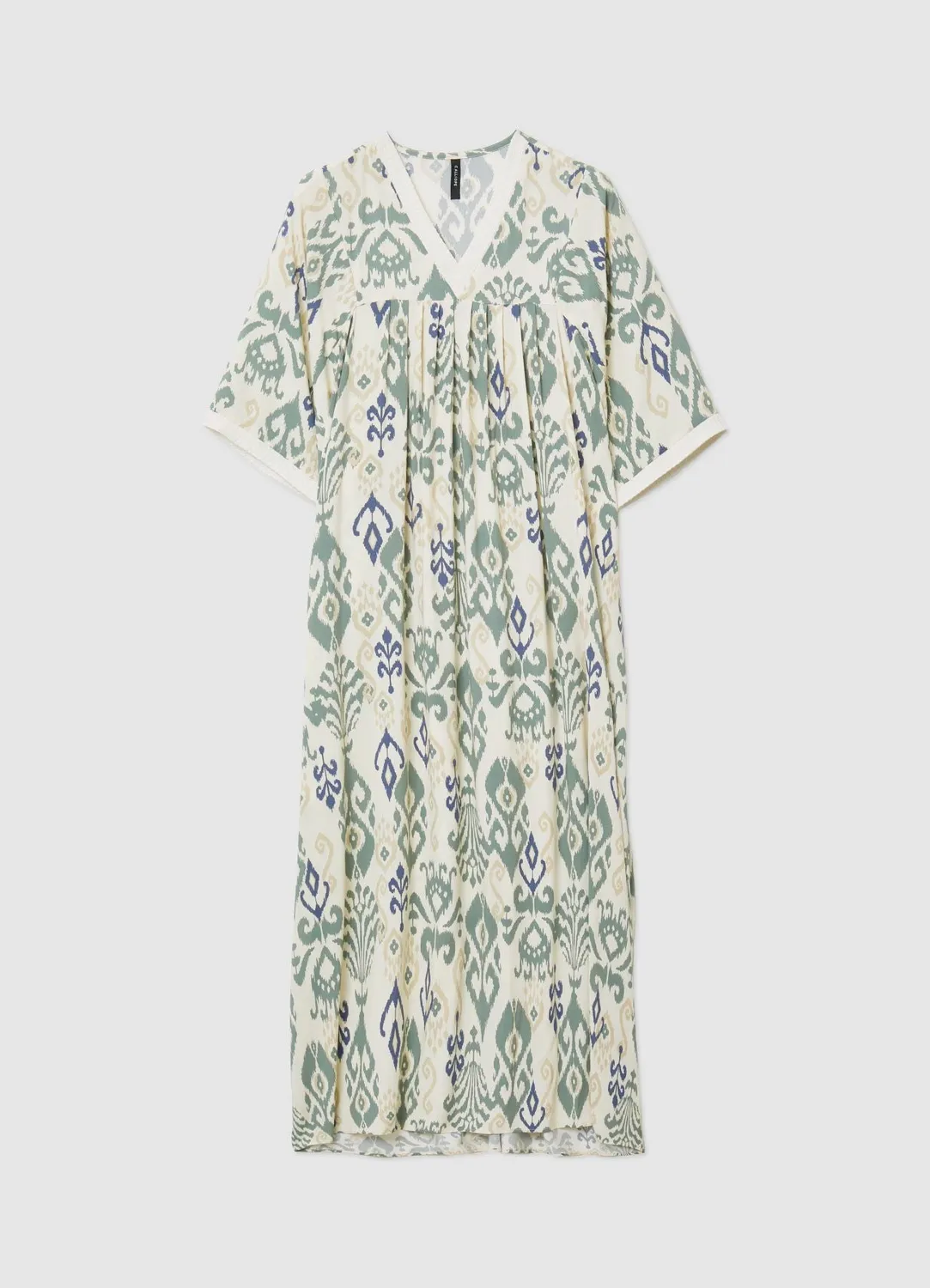 Calliope robe longue col V imprimée femme