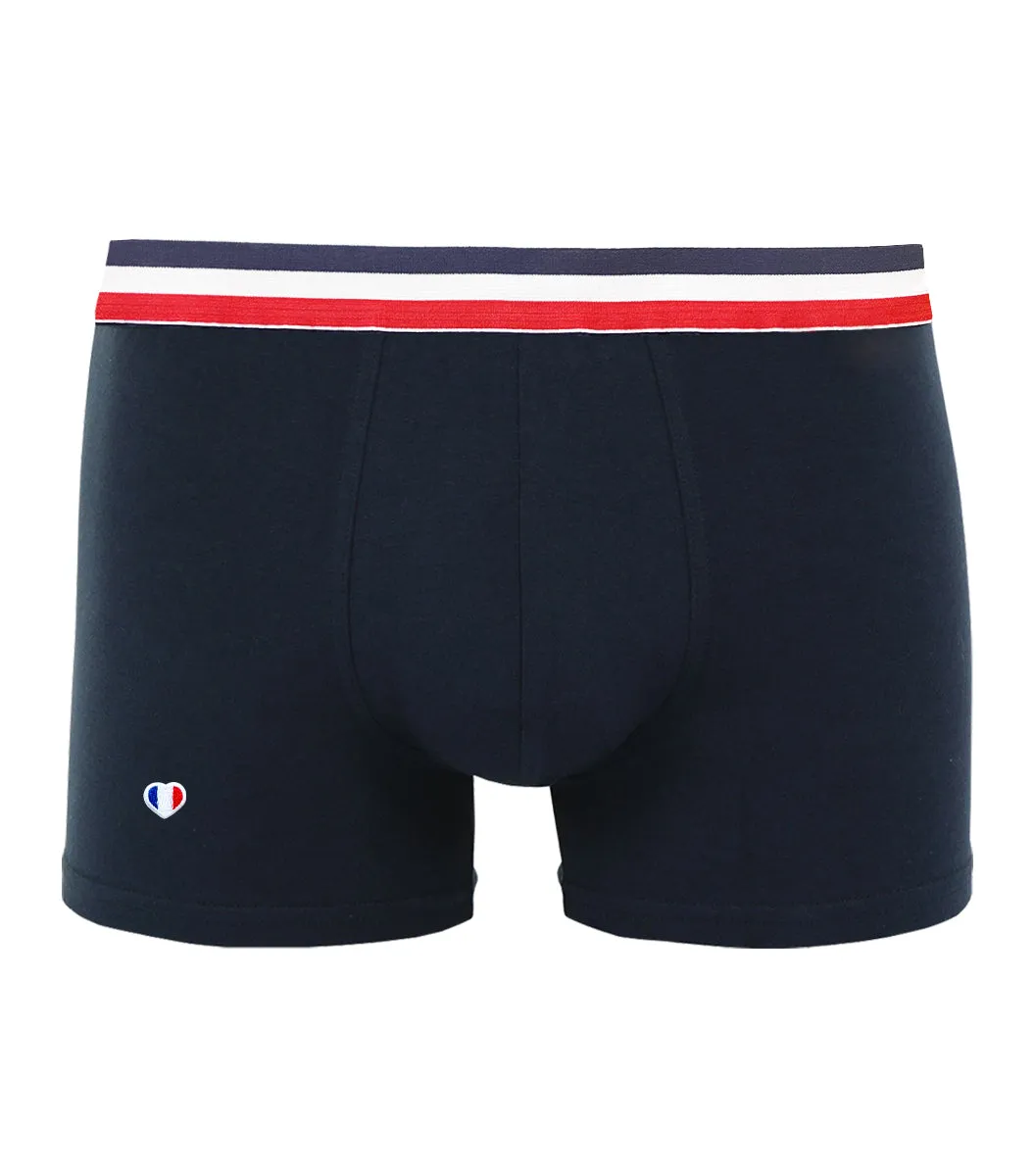 Cocorico Iconique boxer homme marine coton