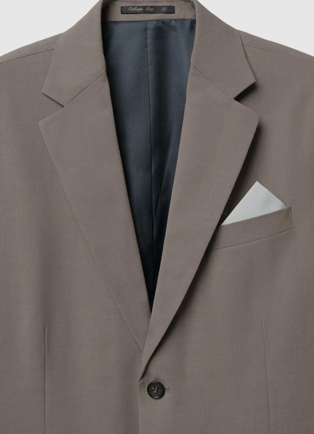 Calliope veste monopetto homme unie 2 boutons