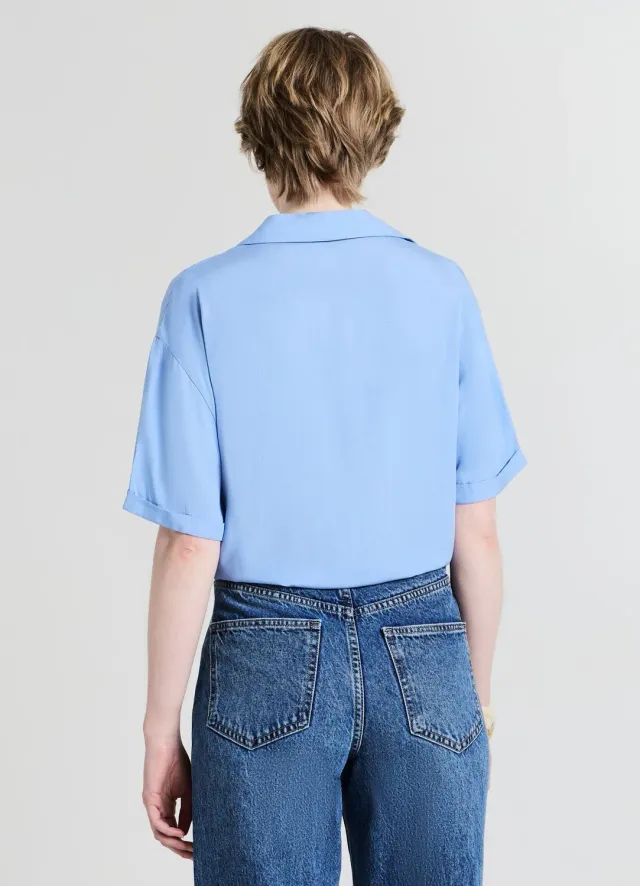 Calliope chemise nouée manches courtes femme