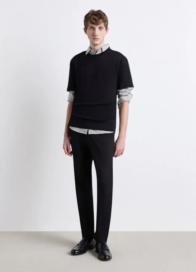 Calliope t-shirt col rond uni homme manches courtes