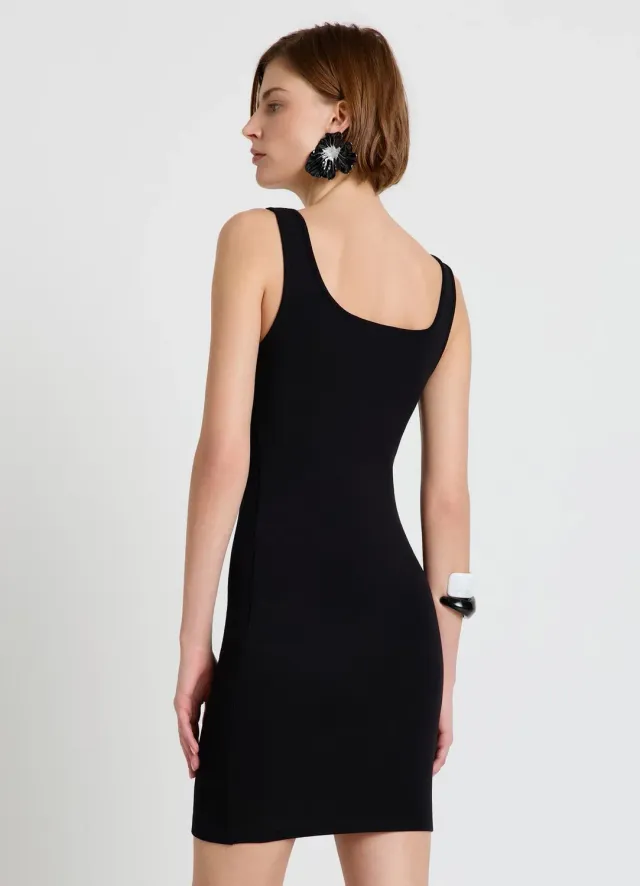 Calliope Atelier robe moulante mini robe femme bretelles