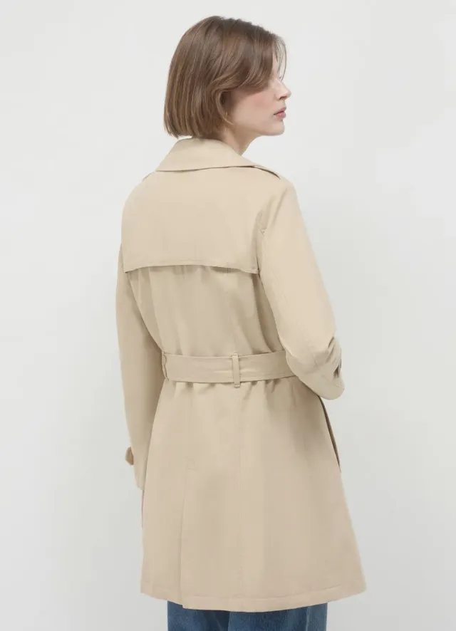 Calliope Trench Tinta Unita trench femme coton