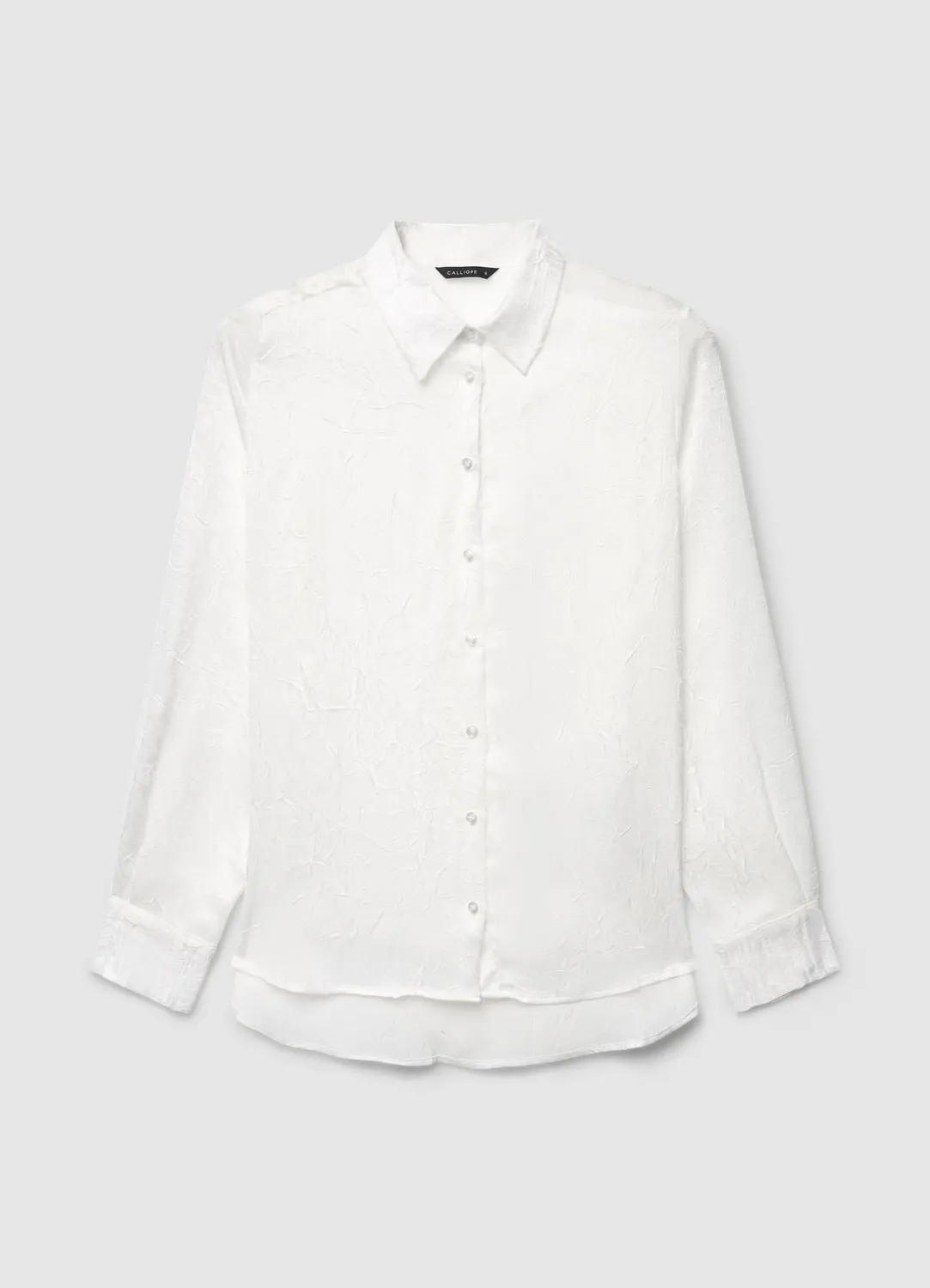 Calliope chemise effet froissé femme manches longues