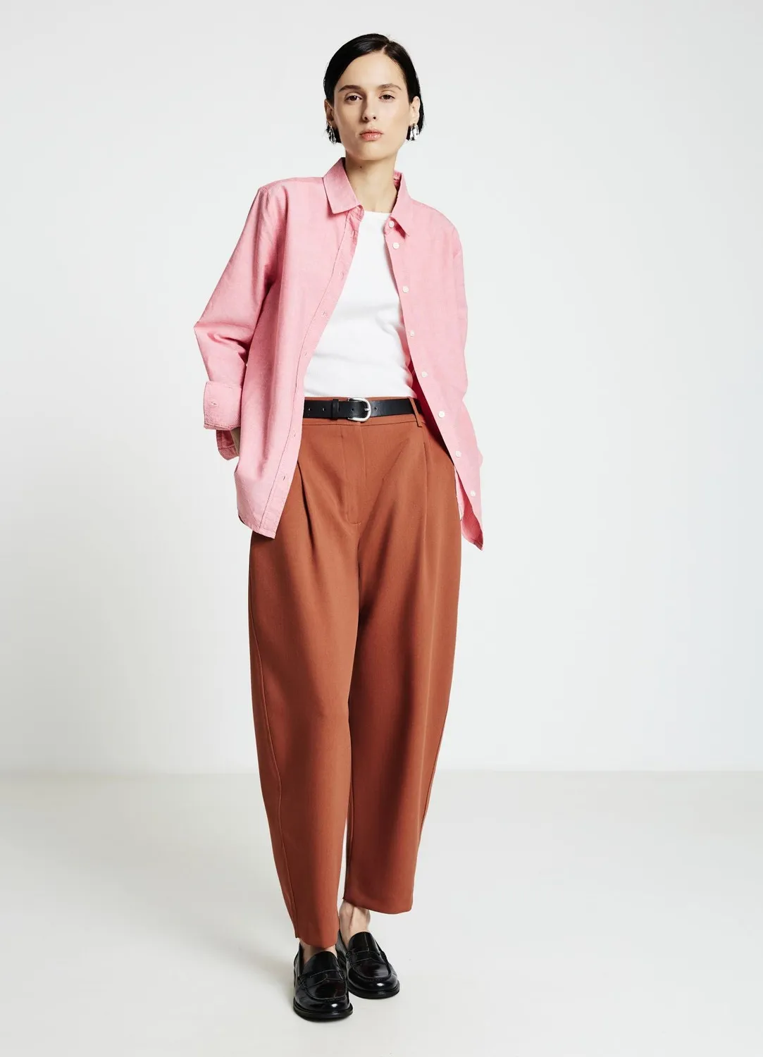 Calliope pantalon barrel fit femme bureau