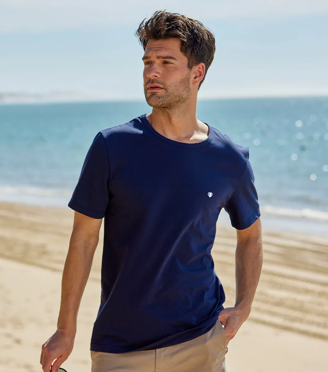 Cocorico Iconique t-shirt homme marine 100% coton