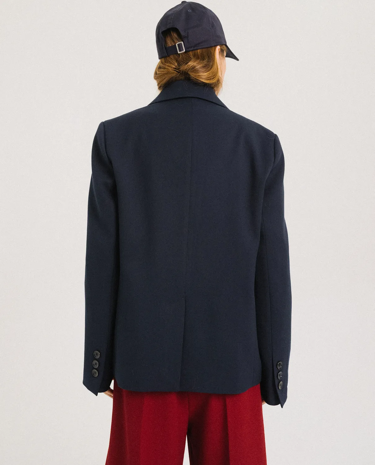 TINSELS FANZINE NAVY veste tailleur gabardine
