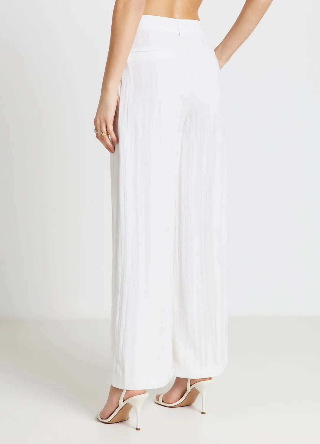 Calliope pantalon palazzo femme taille haute large