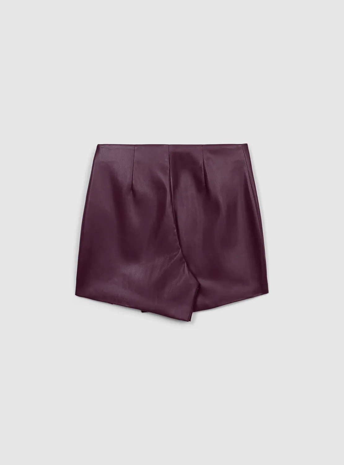Calliope jupe-short simili cuir cloutée femme