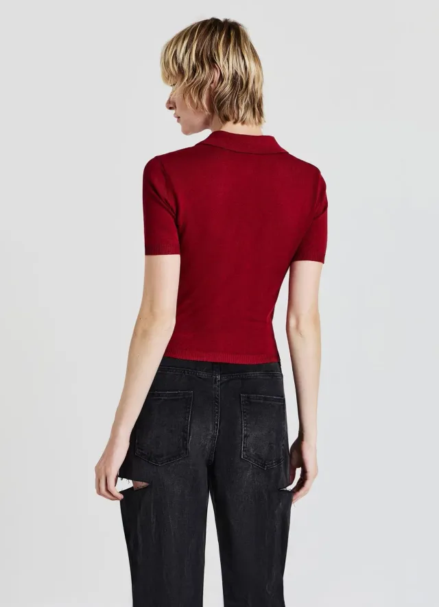 Calliope polo bottoni polo femme M manches courtes