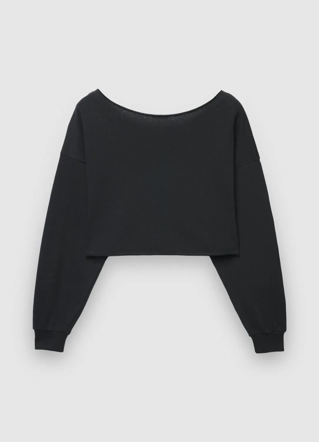 Calliope crop sweat inscription col rond