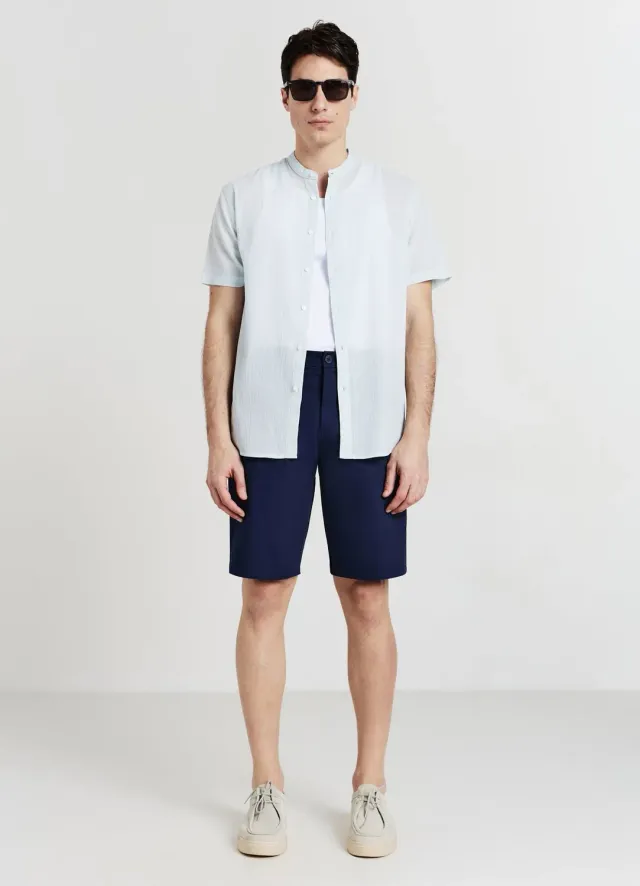 Calliope chemise coréenne coton homme manches courtes