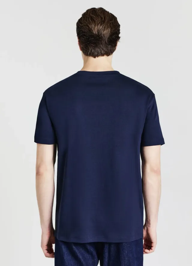 Calliope T-shirt homme coton col rond uni